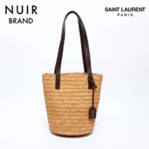 Yves Saint Laurent basket bag handbag brown